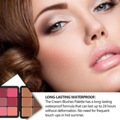 Waterproof Makeup Cream Blush Palette