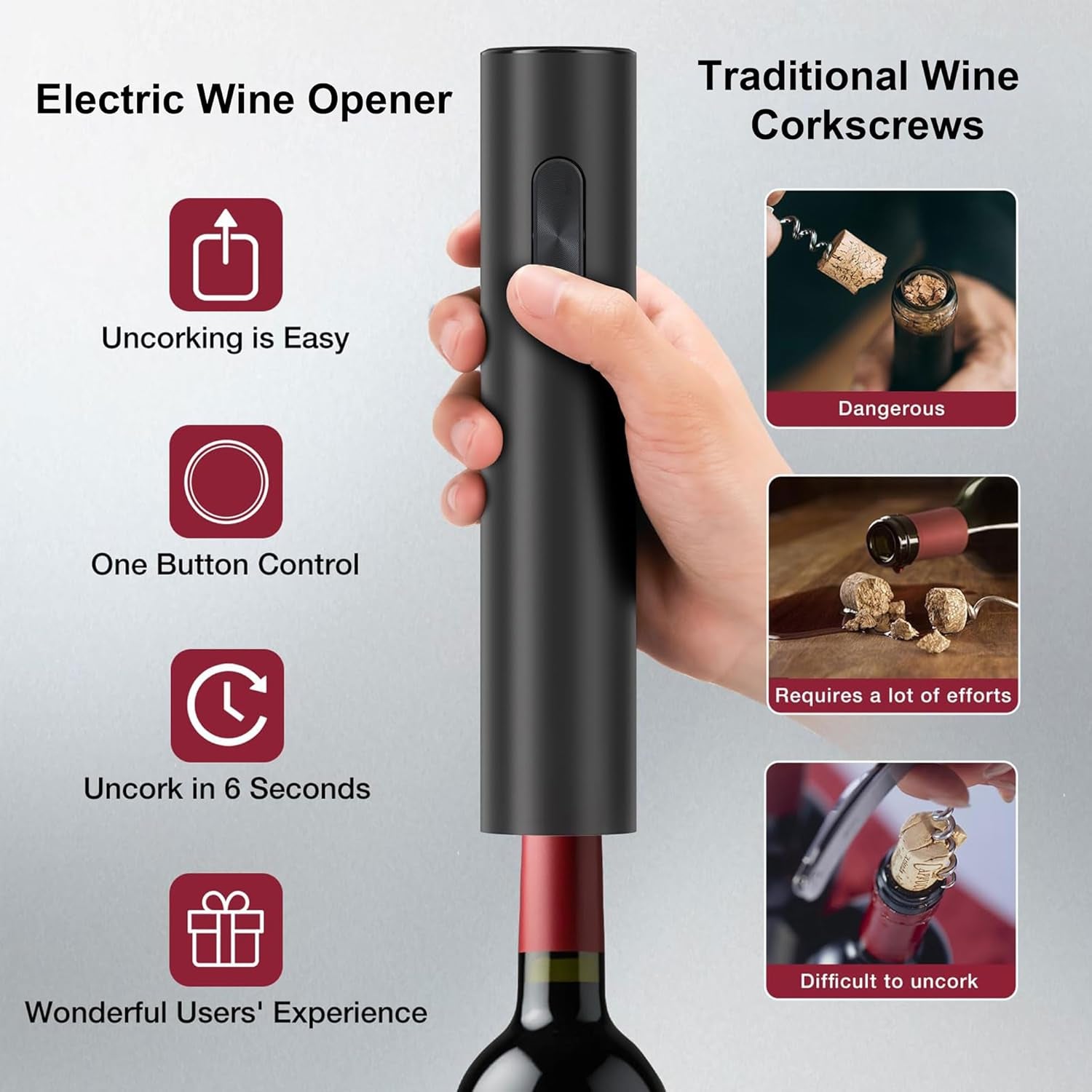 5-In-1 Electric Wine Bottle Opener Set