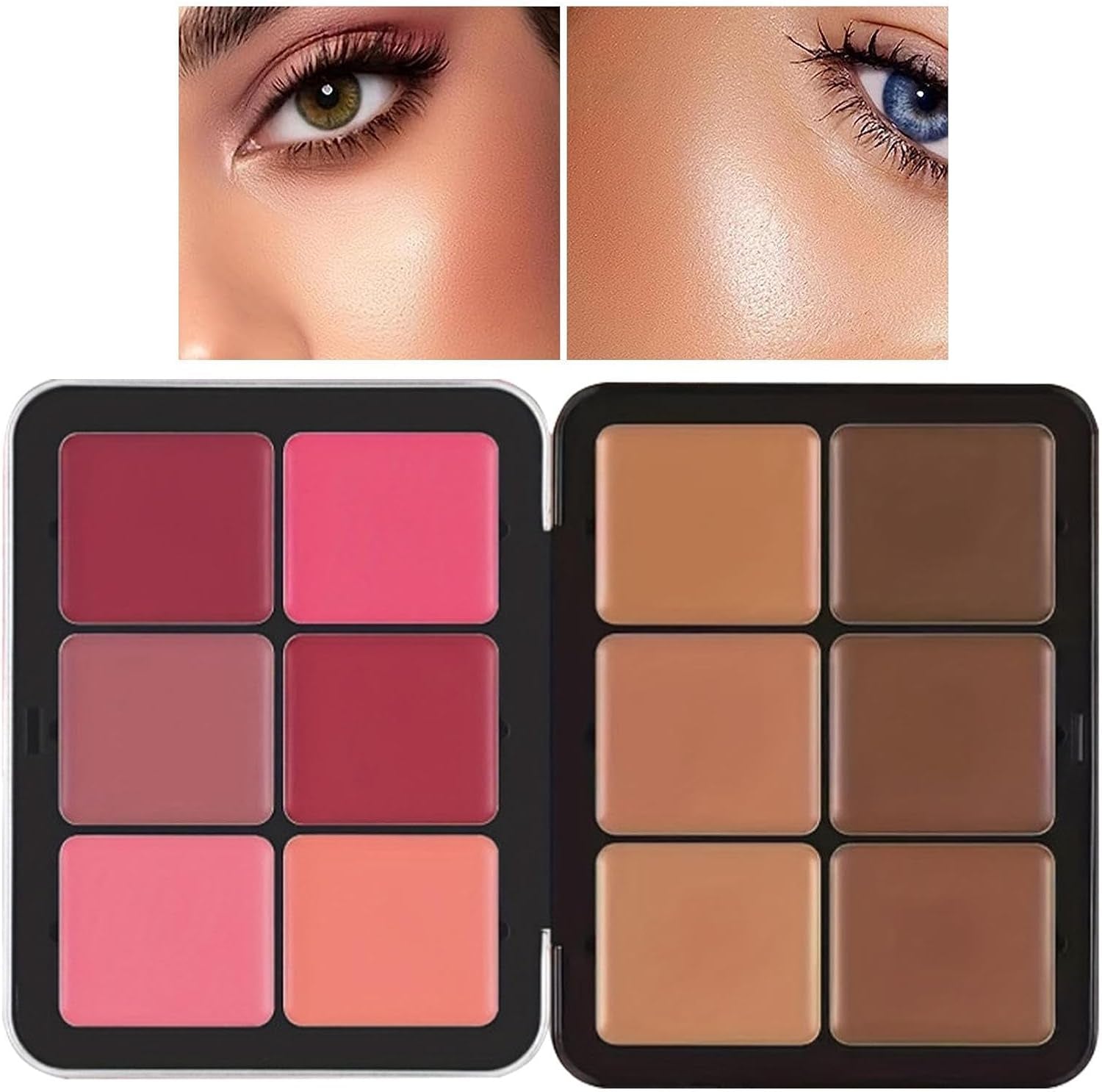Waterproof Makeup Cream Blush Palette