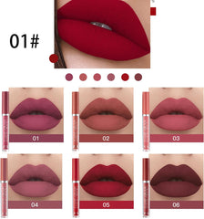 Six-Color Matte Liquid Lipstick Set