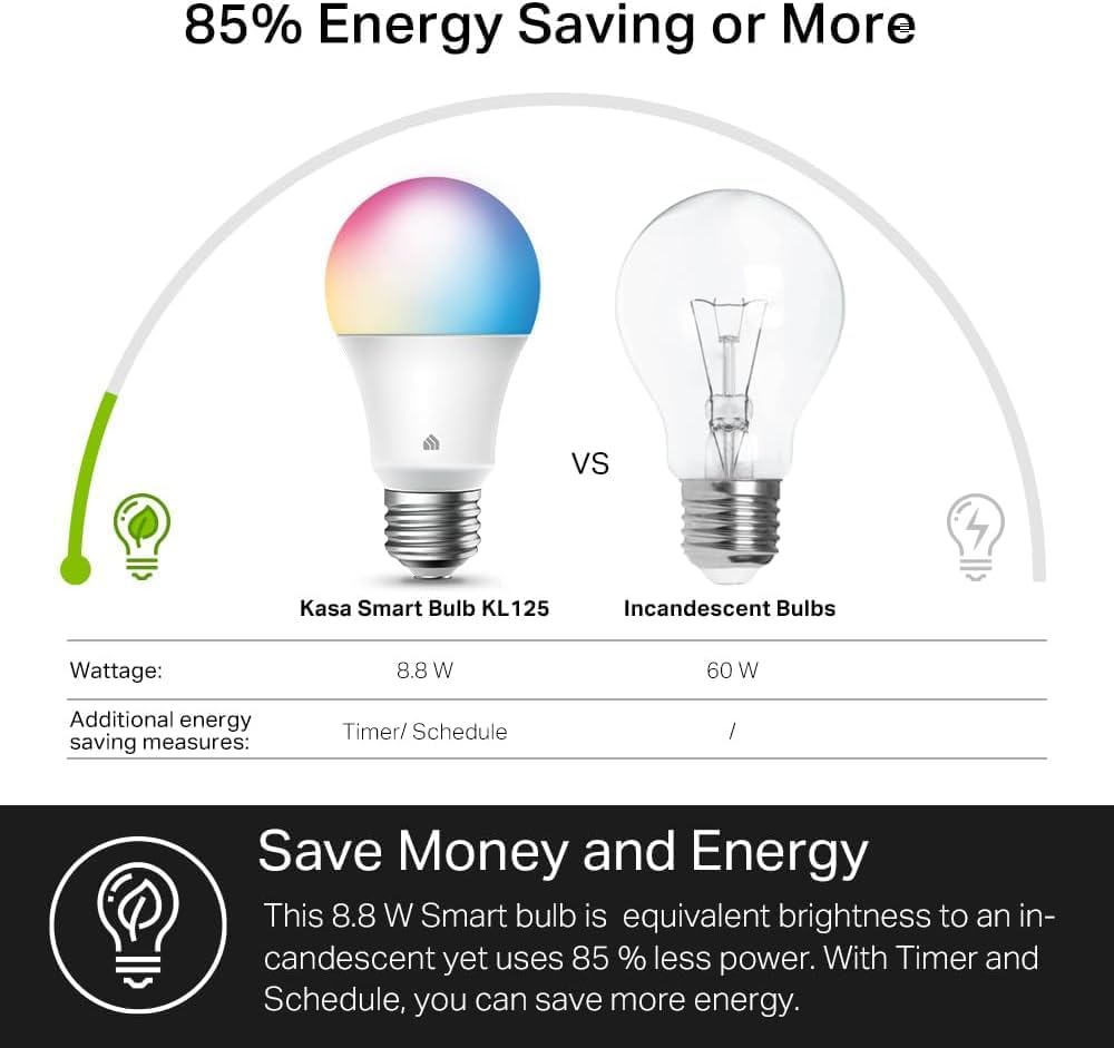 Smart Wifi Bulbs Compatible with Alexa and Google Home