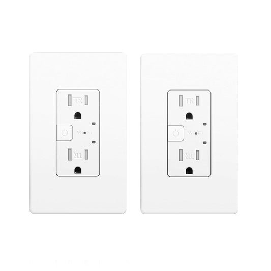 Smart Tamper Resistant Outlet Compatible with Alexa and Google Assistant