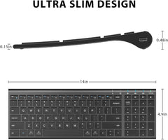 Universal Bluetooth 5.1 Wireless Keyboard with Number Pad