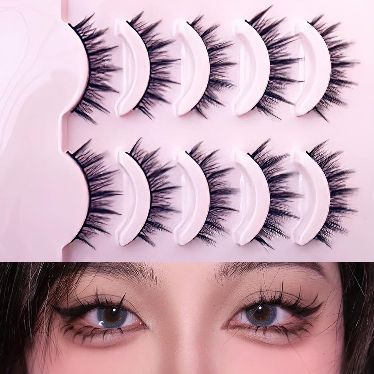 5 Pairs of Natural 3D False Eyelashes