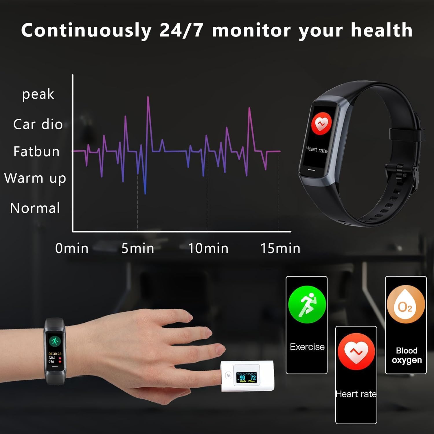 Fitness Tracker Sports Modes Smart Watches