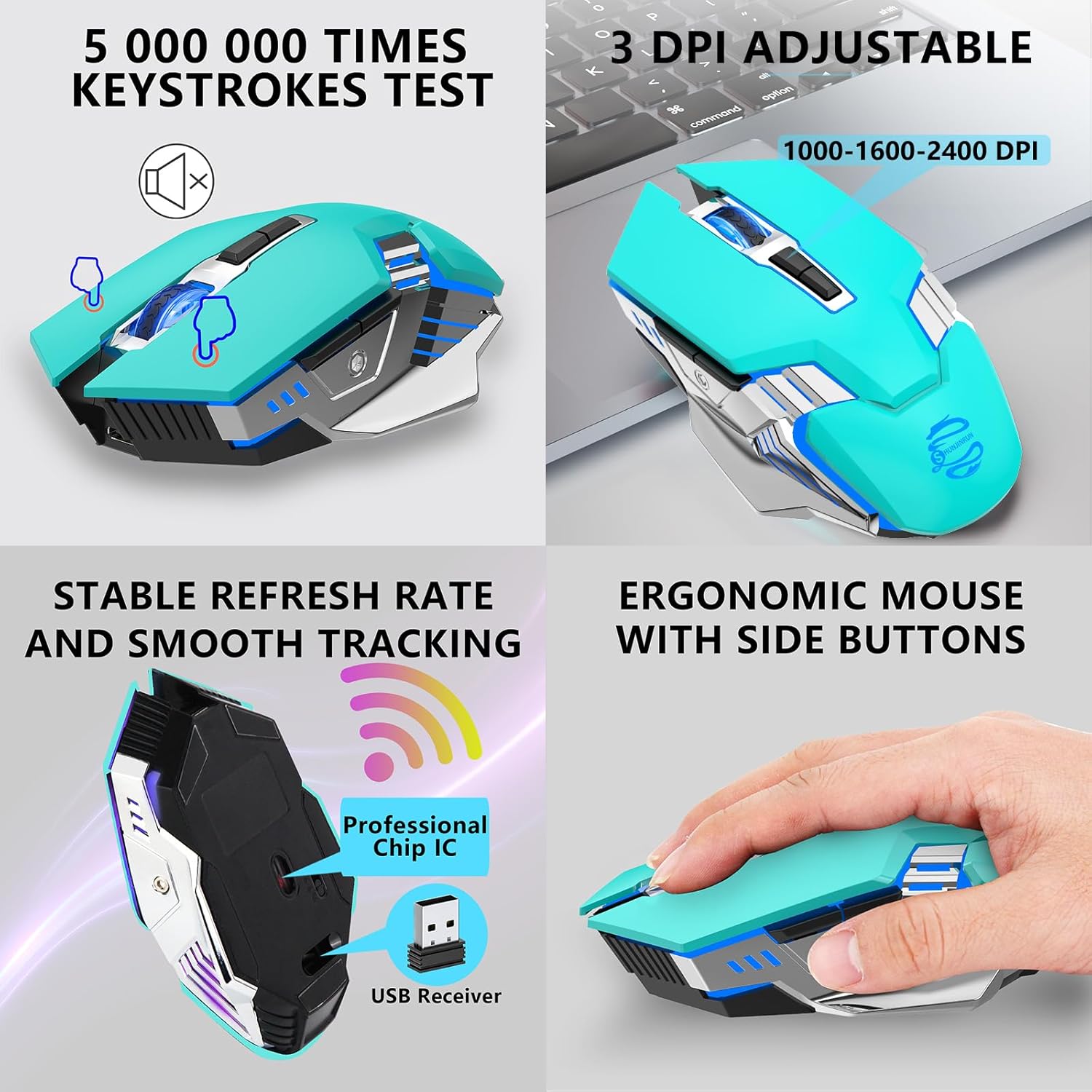 Wireless Bluetooth Gaming Mouse
