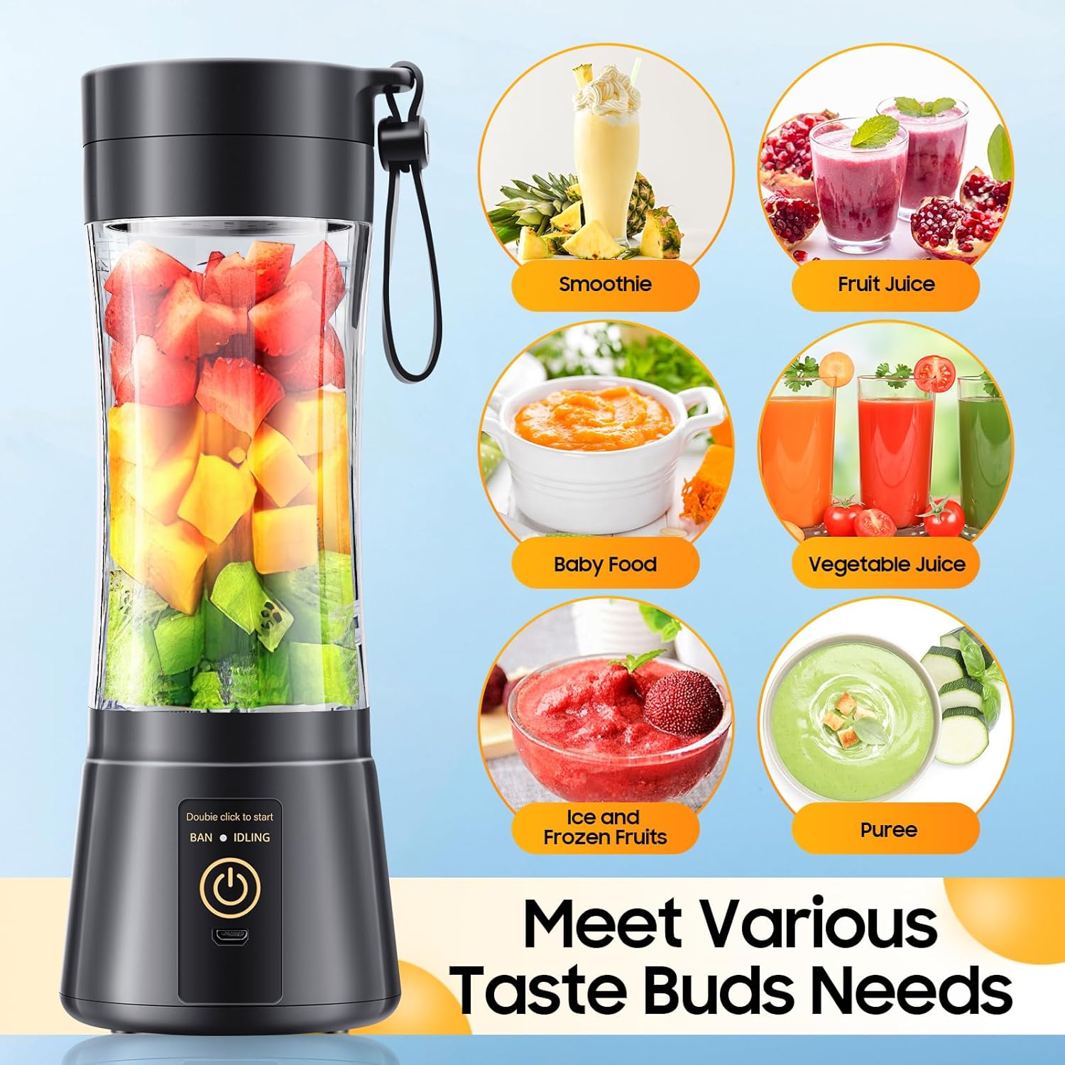 Cordless Portable Mini Blender