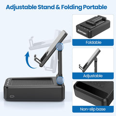 Phone Stand with Wireless Bluetooth Speaker