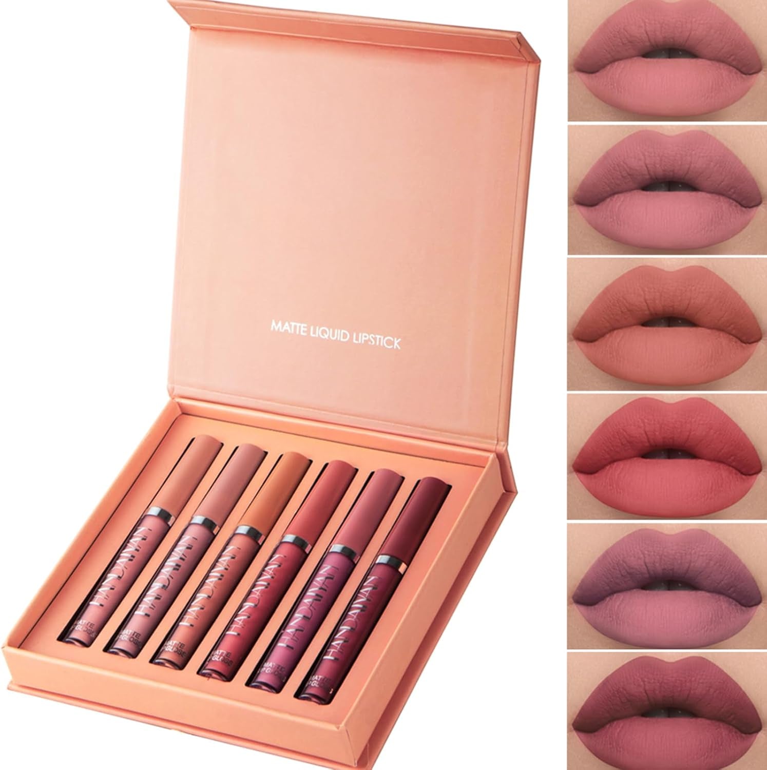 Six-Color Matte Liquid Lipstick Set