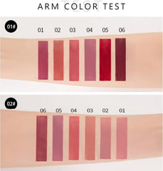 Six-Color Matte Liquid Lipstick Set