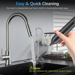 Rechargeable Milk Frother with Stand