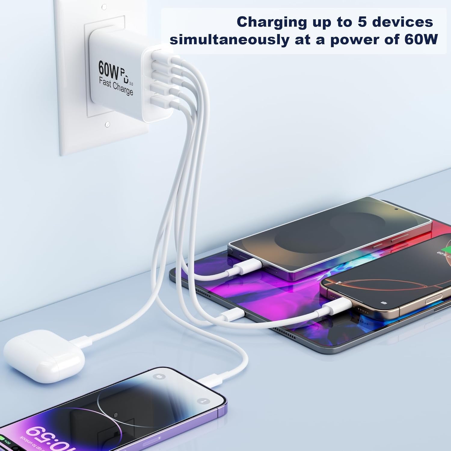 5 in 1 60W Fast Charger