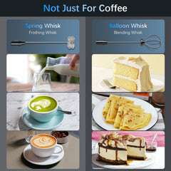 Rechargeable Milk Frother with Stand