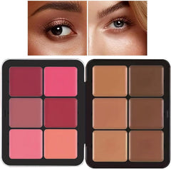 Waterproof Makeup Cream Blush Palette