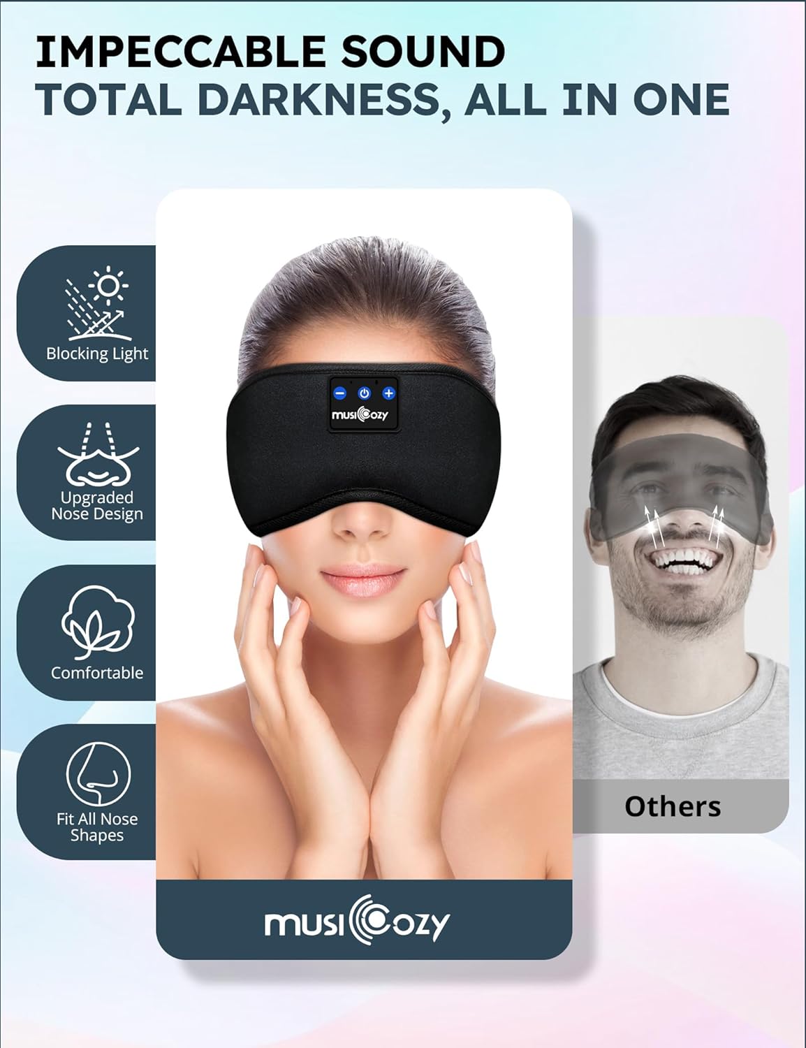 Bluetooth 5.4 Sleep Mask Headband