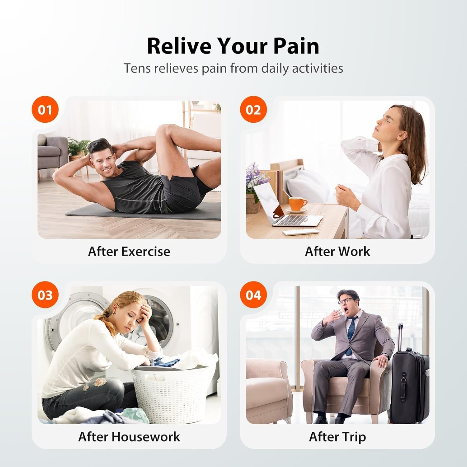 Dual-Channel TENS Unit Muscle Stimulator