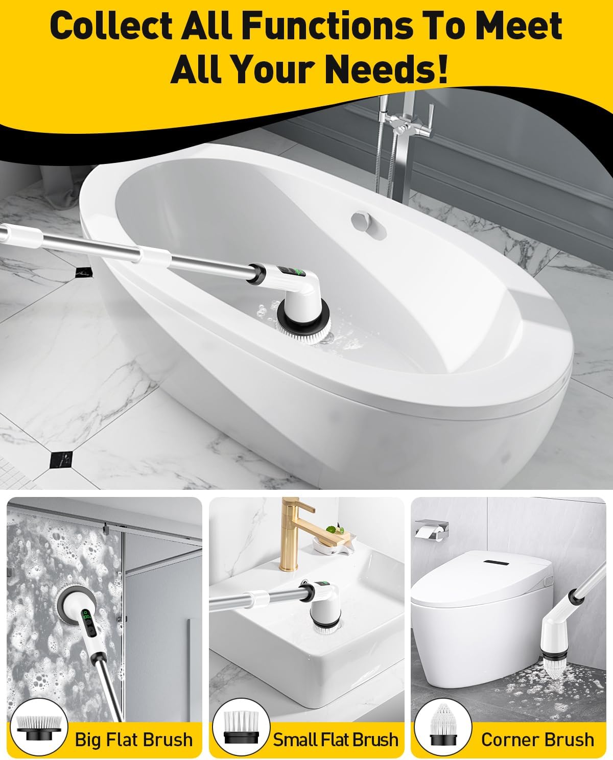 Electric Spin Scrubber for Cleaning