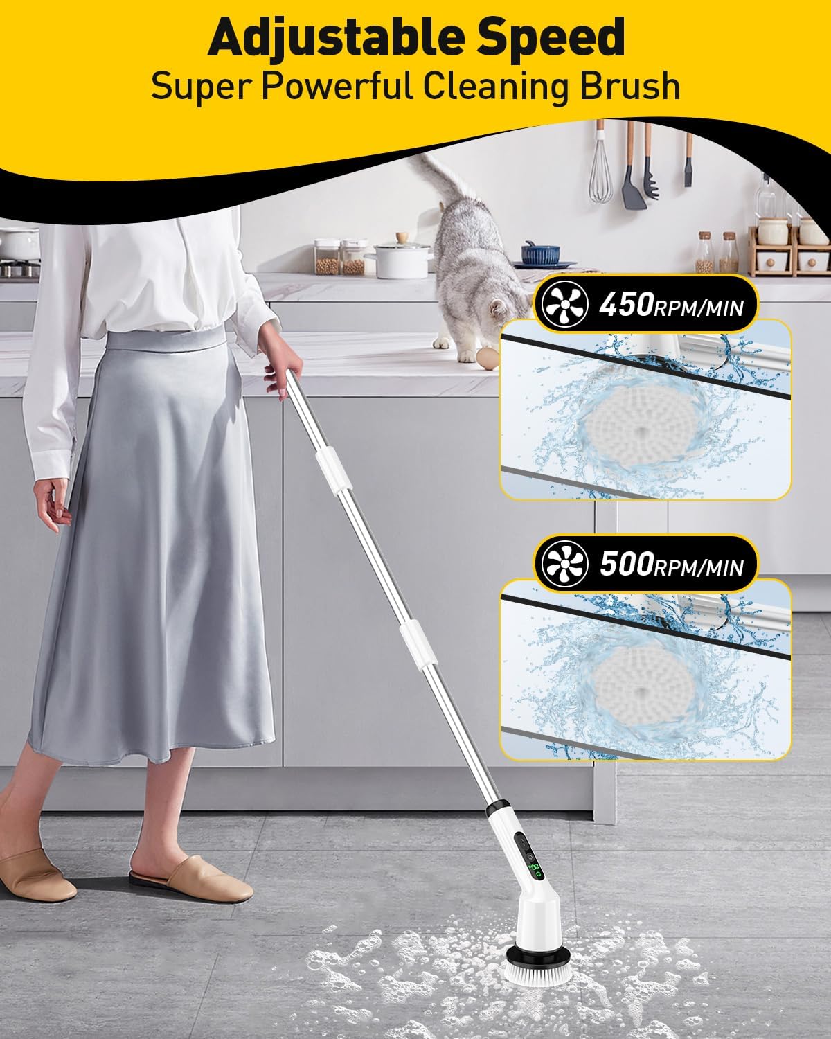 Electric Spin Scrubber for Cleaning