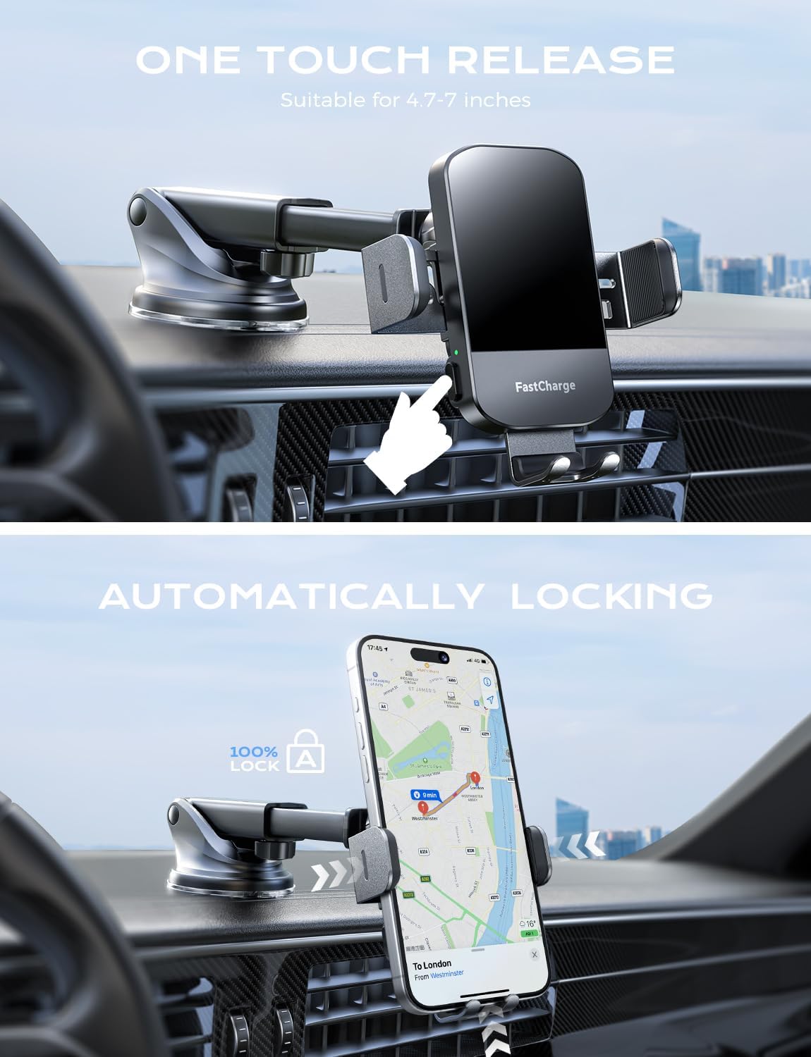 15W Fast Wireless Car Charger