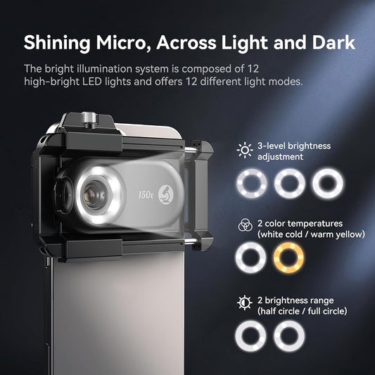 Portable Digital Microscope Phone Camera Lens