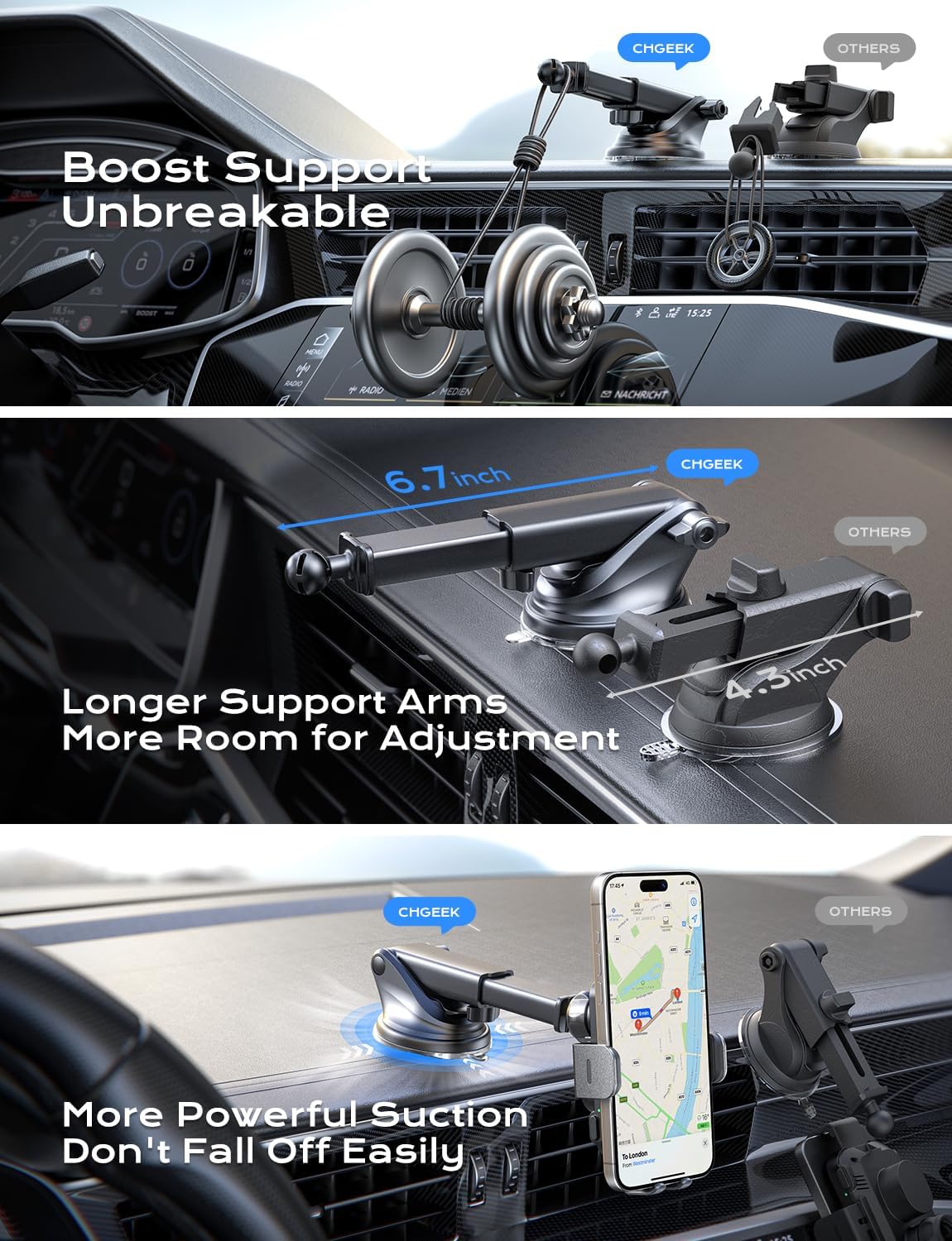 15W Fast Wireless Car Charger