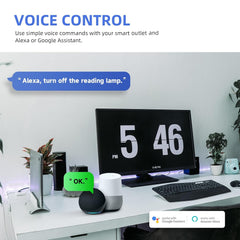 Smart Tamper Resistant Outlet Compatible with Alexa and Google Assistant