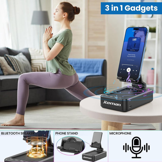 Phone Stand with Wireless Bluetooth Speaker 