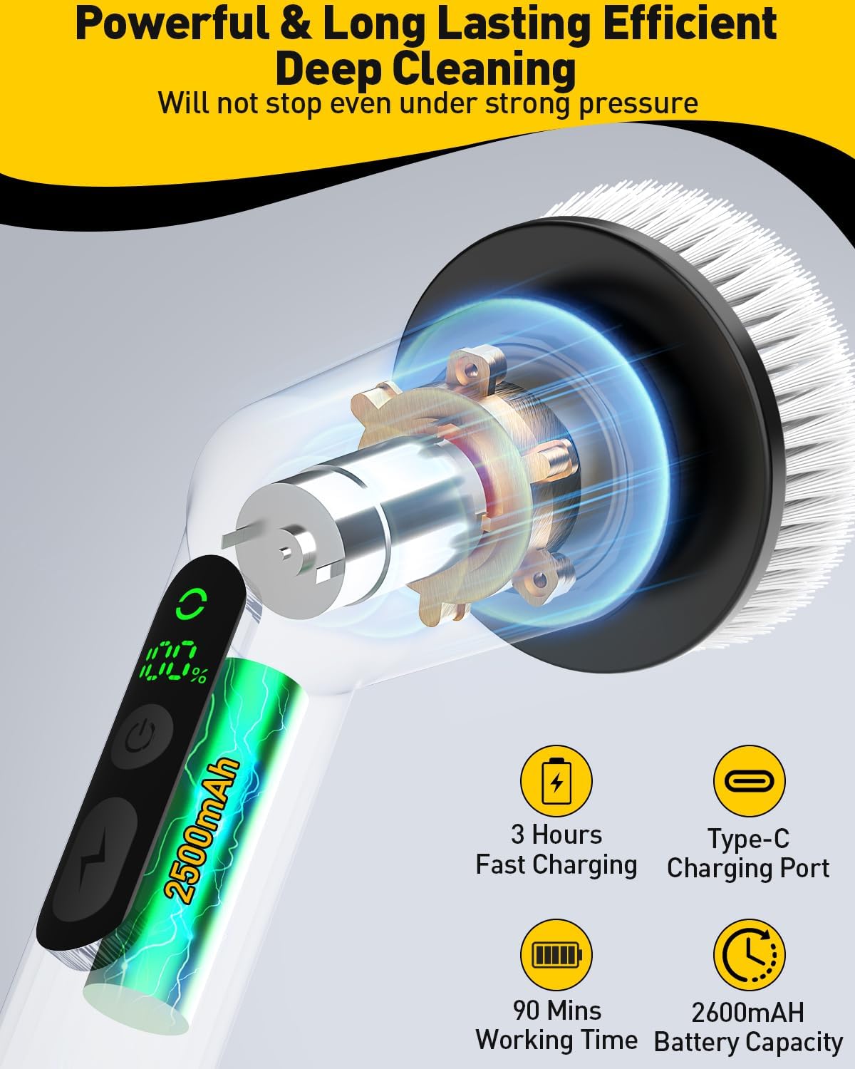 Electric Spin Scrubber for Cleaning