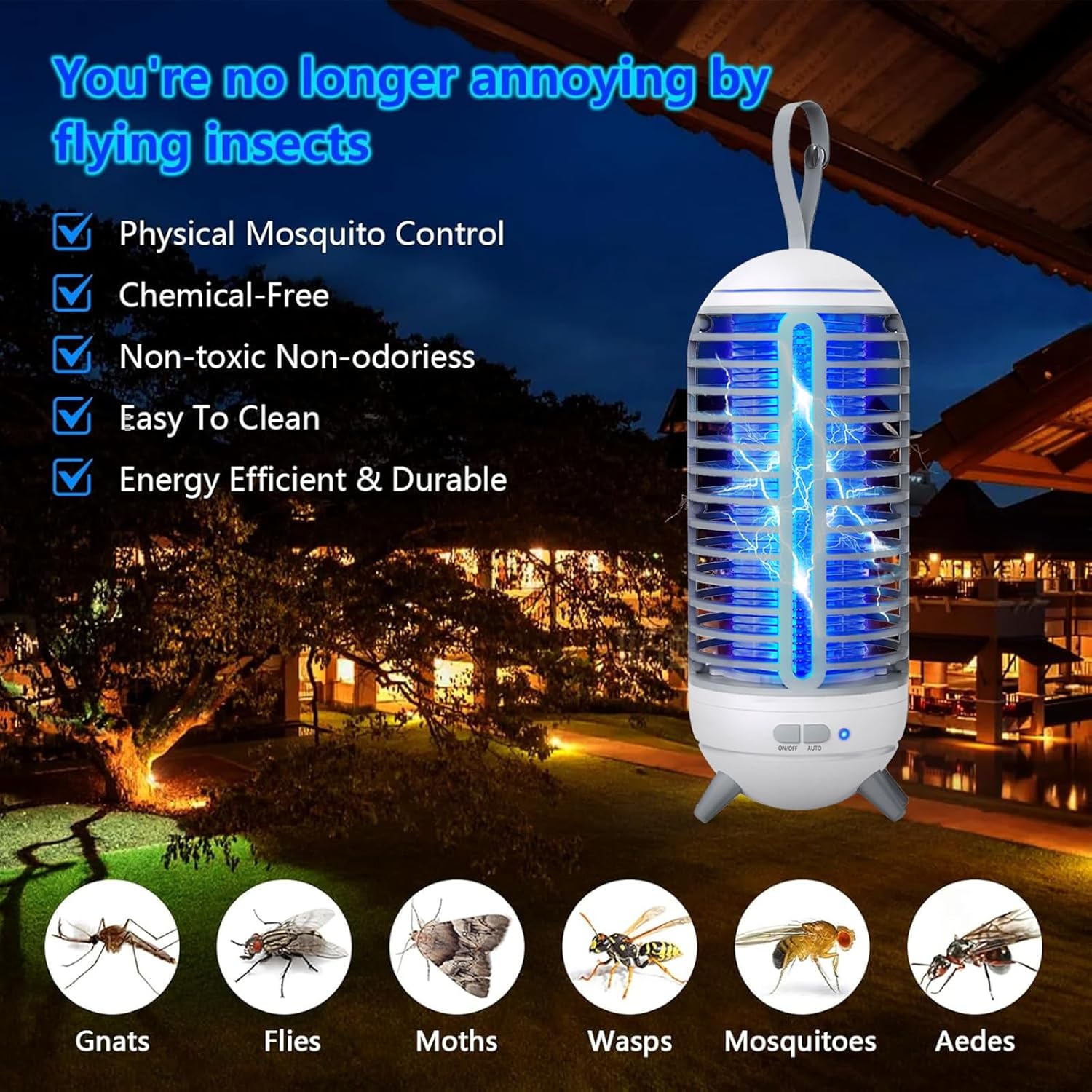 2 in 1 Wireless Mosquito Killer Lamp