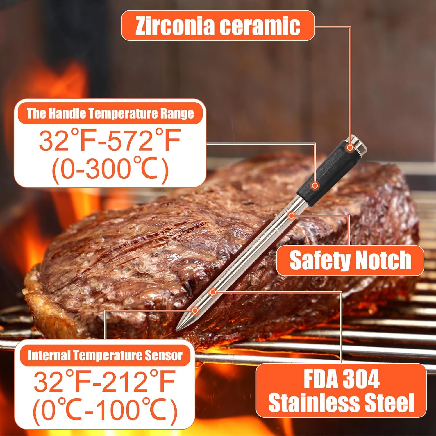 Smart Bluetooth Wireless Meat Thermometer