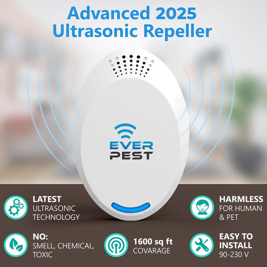 Ultrasonic Pest Control Repeller (2-Pack) Plug
