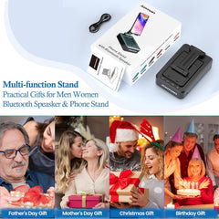 Phone Stand with Wireless Bluetooth Speaker 