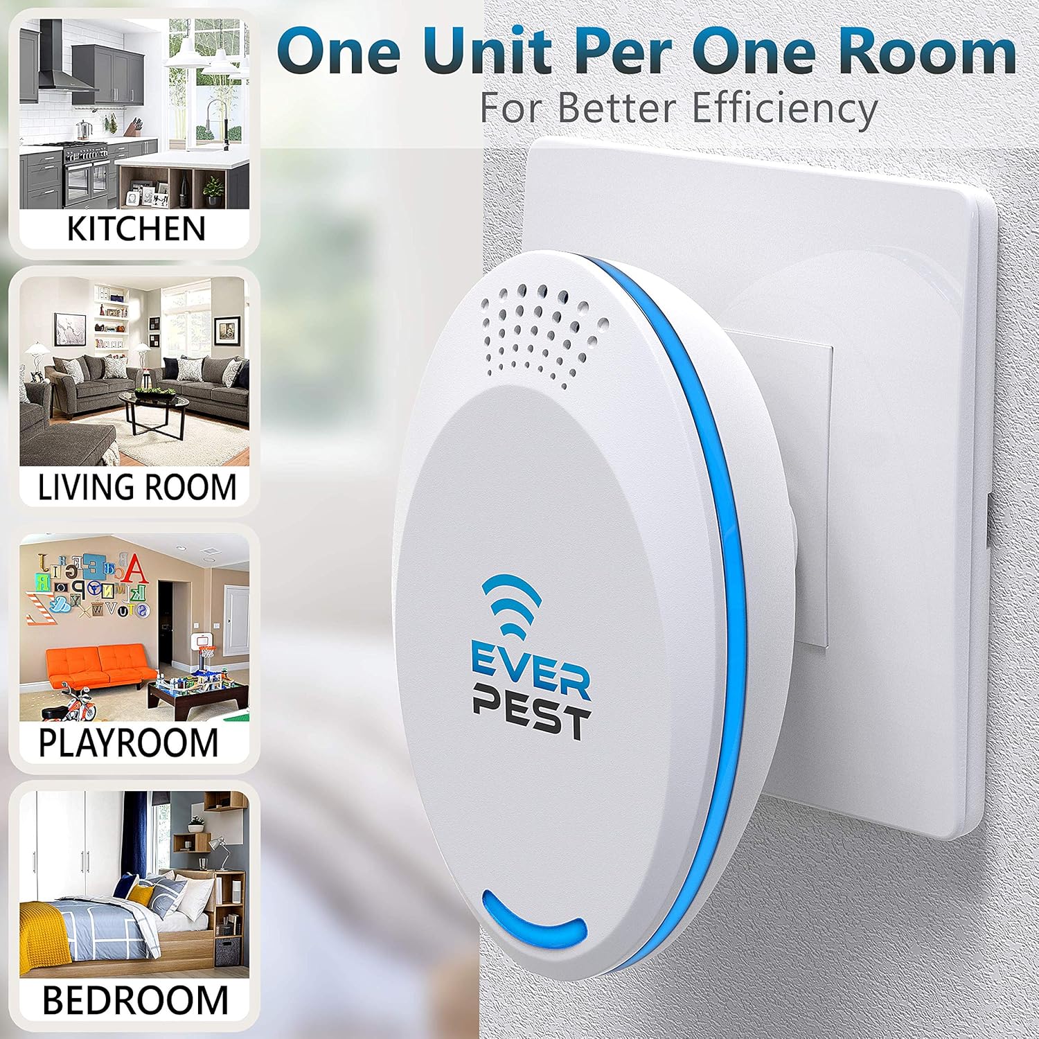 Ultrasonic Pest Control Repeller (2-Pack) Plug