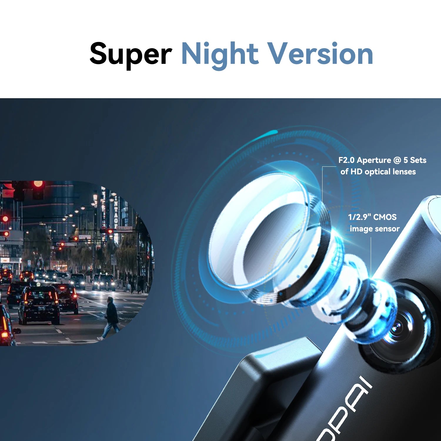 MINI Pro Dash Cam 1296P UHD Night Vision 330° Rotatable Lens - Salerno
