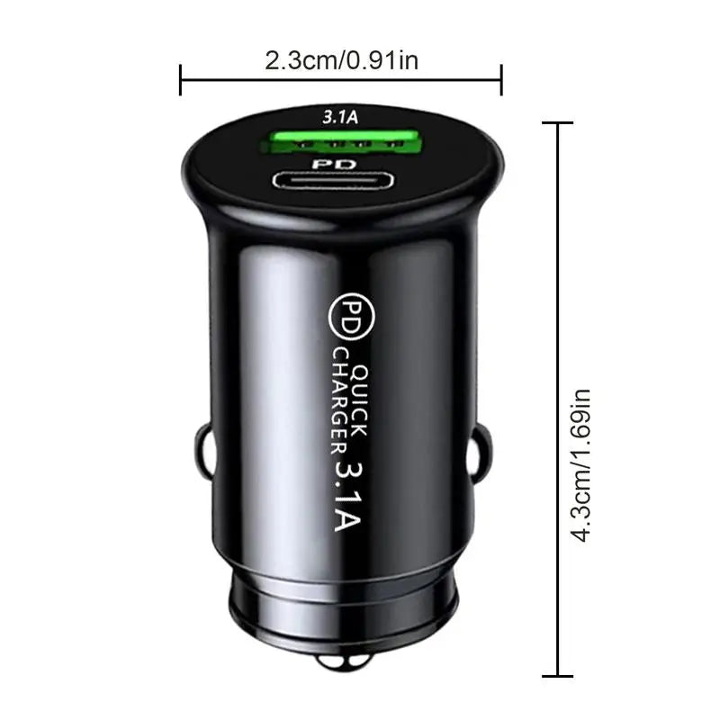 Type C Car Charger Adapter - Salerno