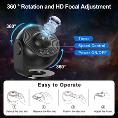 Planetarium Star Projector Realistic Starry Sky Night Light - Salerno