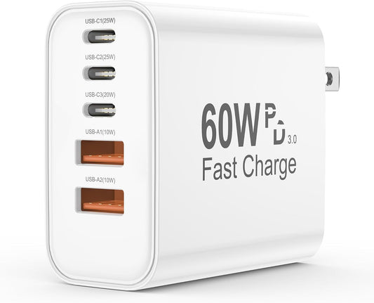 5 in 1 60W Fast Charger