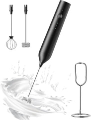 Rechargeable Milk Frother with Stand