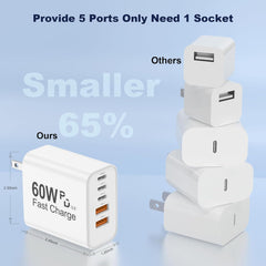 5 in 1 60W Fast Charger